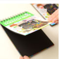 Pikkukuva 9 / 10: Scratch Paper Art Rainbow Scratch Notebook SININEN 2 VIIVOILLA Blue With 2 rulers-With 2 rulers