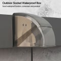 Miniatyrbillede 6 af 10: Afbryderbeskyttelsesdæksel Sokkel Vandtæt boks TRANSPARENT TYPE2 transparent type2-type2