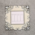 Miniatyrbild 6 av 10: Enkelljusbrytare Cover Socket Surround Frame 04 04 04