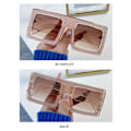Miniatyrbilde 5 av 10: Dame Cateye Solbriller Square Solbriller ROSA ROSA Pink
