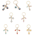 Pikkukuva 7 / 8: 2kpl Owl Keychain Star Key Ring 4 4 4