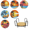 Pikkukuva 1 / 10: 6 kpl / set DIY Diamond Painting Coaster Table Placematto DD D