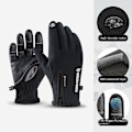 Miniatyrbillede 9 af 10: Taktiske vinterhandsker Opvarmede fleecinghandsker SORT S BLACK S