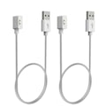 Miniatyrbillede 1 af 10: 2 STK 60/100 cm Hurtigoplader USB Kabel Dock 2 STK 60 CM HVID 2 STK 2pcs 60cm white