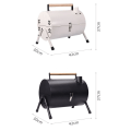 Miniatyrbilde 3 av 10: Outdoor Camping Grill Bærbar BBQ Grill Grill SVART Black