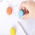 Miniatyrbillede 2 af 10: Viskelæder til børn Macaron Eraser Student Rubber