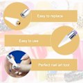 Miniatyrbilde 8 av 10: 5 Stk Vokshodetips Rhinestones Gems Picker GUL Yellow