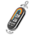 Miniatyrbillede 7 af 10: 1 par urremstik Båndremadapter SORT Black Connector&Chain-Connector&Chain