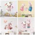 Pikkukuva 5 / 10: Seinätarrat Sarjakuva Rabbit Decals 8 8 8