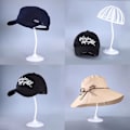 Miniatyrbilde 4 av 7: Cap Holder Rack Parykker Vis Display Stand 40CM 40cm