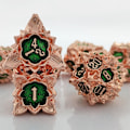 Pikkukuva 8 / 10: 7kpl/ Set Metal Dice Set Nopat PUNAINEN red