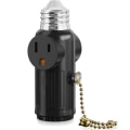 Miniatyrbild 1 av 6: Ljusuttag Till Plugg Adapter Glödlampsuttag Adapterlampa