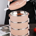 Pikkukuva 6 / 10: 1/2/3 kerrosta lounaslaatikko Bento Box PINK 3 KERROSTA Pink 3 Layers