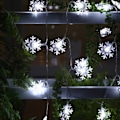 Miniatyrbillede 4 af 10: Snowflake LED String Lights Fairy Lights FARVE FARVE colour