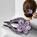 Miniatyrbilde 5 av 10: Kristallhårklemmer for kvinner Rhinestone-hårnål C C C