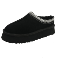 Miniatyrbild 7 av 10: Plattformstofflor Fleecetofflor SVART 40 Black 40