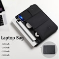 Miniatyrbillede 6 af 10: 13 14 15 16 tommer håndtaske til bærbare computer tasker SORT 15,4 TOMM Black 15.4 inch