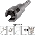 Miniatyrbilde 5 av 10: Vingemutter Driver Spor Butterfly Bolt Socket Hylse MM19 MM19 MM19