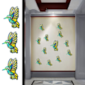 Miniatyrbillede 8 af 9: Hummingbird Silikone Form Cross Forme BLÅ Blue
