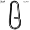 Miniatyrbillede 1 af 10: Fiskeri Hængende Snap Barrel Swivel 21MMBLACK SORT 21mmBlack
