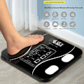 Miniatyrbillede 4 af 10: Digital badevægt Body Fat BMI Monitor SORT Black