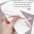 Miniatyrbillede 3 af 9: Anti-Blue Light Briller Briller PINK STRENGTH 100 Pink Strength 100