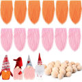 Miniatyrbild 8 av 10: Set med 12 Gnome Skägg med träbollar VIT VIT White