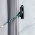 Miniatyrbilde 7 av 10: 2stk Gardin Holdback Monterte Metallkroker SORT black