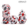 Pikkukuva 1 / 10: 7 kpl / set DND Dice Polyhedral Noppa TAVALINEN 2 TARVALLINEN 2 ordinary 2
