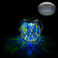 Miniatyrbillede 6 af 10: Mosaik Solar Lights Mason Jar Lampe RØD OVAL OVAL Red Oval-Oval