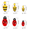 Pikkukuva 2 / 5: Resin Charm Mini Resin Charm Resin Bees