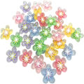 Miniatyrbillede 1 af 5: 30 stk Resin Flower Flatback Beads DIY Craft Making