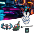 Pikkukuva 7 / 10: LED-autotarra tuulilasitarra D D D