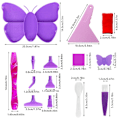 Miniatyrbild 2 av 10: Diamond painting Kit Diamond painting LILA SET1 SET1 Purple Set1-Set1