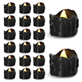 Miniatyrbillede 1 af 10: 12 stk Led elektronisk stearinlys sort stearinlys 1 1 1