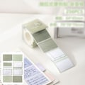 Miniatyrbilde 1 av 10: 256 STK/Eske Memo Pad Study Sticky Note 01-GRADIENT GREEN 01-Gradient Green
