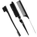 Miniatyrbilde 8 av 10: 3 Stk Slick Brush Sett Bust Hårbørste ROSA pink