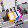 Miniatyrbillede 4 af 9: Bagage ID Label Bagageskilt PINK pink