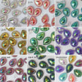 Pikkukuva 2 / 6: 50 kpl 13*18mm kimaltava vesipisara tekojalokivi litteä aplikaatio multicolor