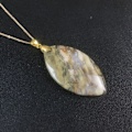Pikkukuva 3 / 10: Stone Kaulakoru Riipus Luonnollinen Akaatti Riipus NELIKULMIO NELIKULMIO rectangle