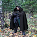 Pikkukuva 3 / 10: Halloween Vaatteet Open Cape Cloak WINE RED L wine red L