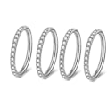Miniatyrbillede 3 af 10: Ørestikker Tragus Øreringe SORT 10MM2 2 black 10mm2-2