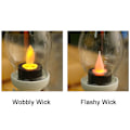 Miniatyrbillede 2 af 10: Elektronisk petroleumslampe Natlys Dekoration SORT WOBBLY Black Wobbly Wick