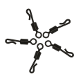 Miniatyrbilde 6 av 10: 25 stk Q-formet lager svingbar fiskekobling 4 4 4