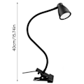 Miniatyrbillede 2 af 10: LED USB Clip Skrivebordslampe SORT black