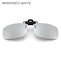 Miniatyrbillede 1 af 10: Clip-on solbriller Polariseret MIRRORED WHITE MIRRORED WHITE Mirrored White