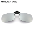 Pikkukuva 1 / 10: Kiinnitettävät aurinkolasit Polarisoidut MIRRORED WHITE PEILITTY VALKOINEN Mirrored White