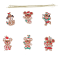 Pikkukuva 1 / 10: 6kpl/9kpl/12kpl piparkakkumiehen riipus karhuriipus 6kpl A 6Pcs A