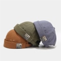 Miniatyrbilde 9 av 10: Menn Docker Cap Retro Dome Melon BLÅ blue