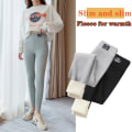 Miniatyrbilde 3 av 10: Fleeceforede Leggings Vinter Leggings SVART XL Black XL